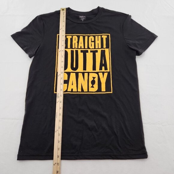 MAIN & LOCAL STRAIGHT OUTTA CANDY MEN'S SMALL GRAPHIC PRINT HALLOWEEN T SHIRT - Picture 4 of 5